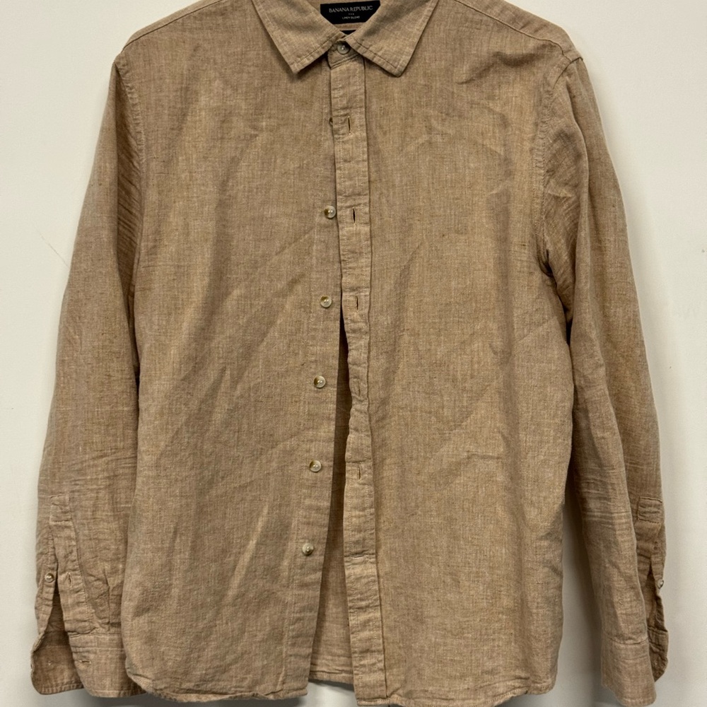 Banana Republic Men's Tan Shirt
